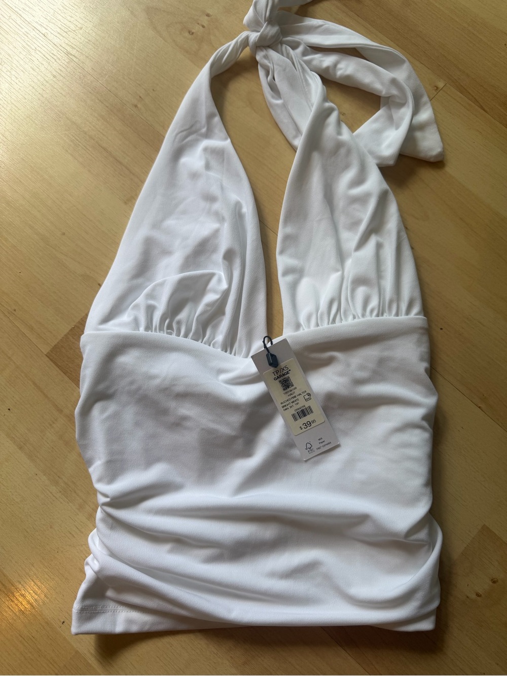 Garage halter top